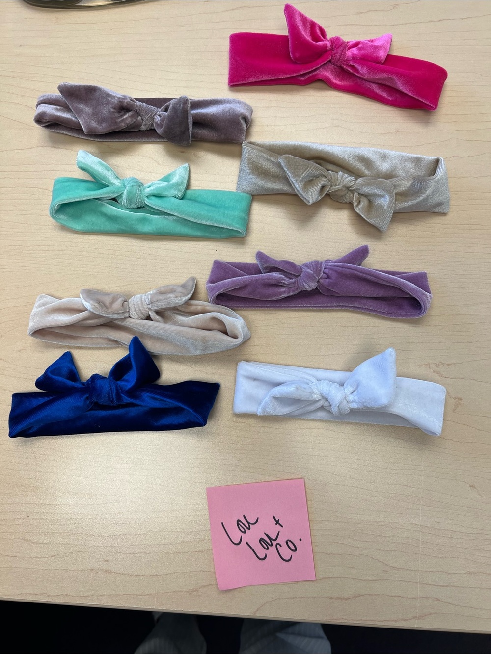 Velvet Knot Headband Set - Multi Color